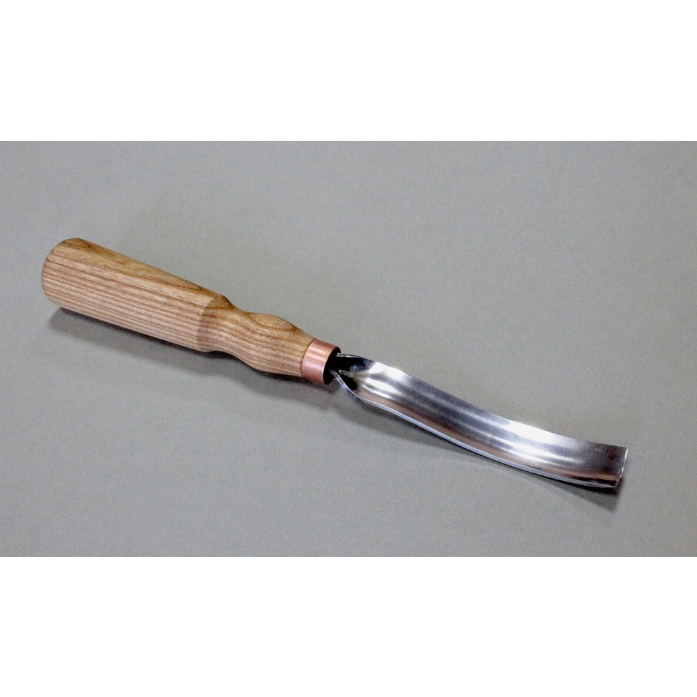 Beaver Craft G7L20 Long Bent Gouge Wood Carving Chisel 20 mm