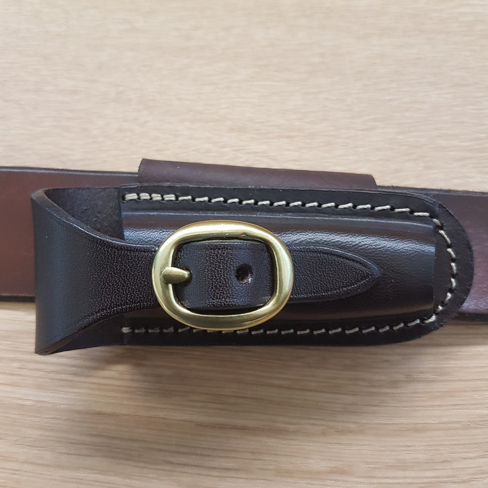 Pouch - Horizontal Lay With Buckle - Suits Medium Stockman Style Knives