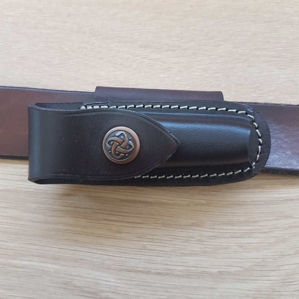 Pouch - Horizontal Lay With Clip - Suits Medium Stockman Style Knives
