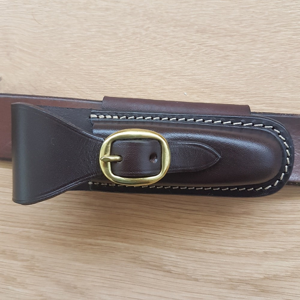 Pouch - Horizontal Lay With Buckle - Suits Trapper Style Knives