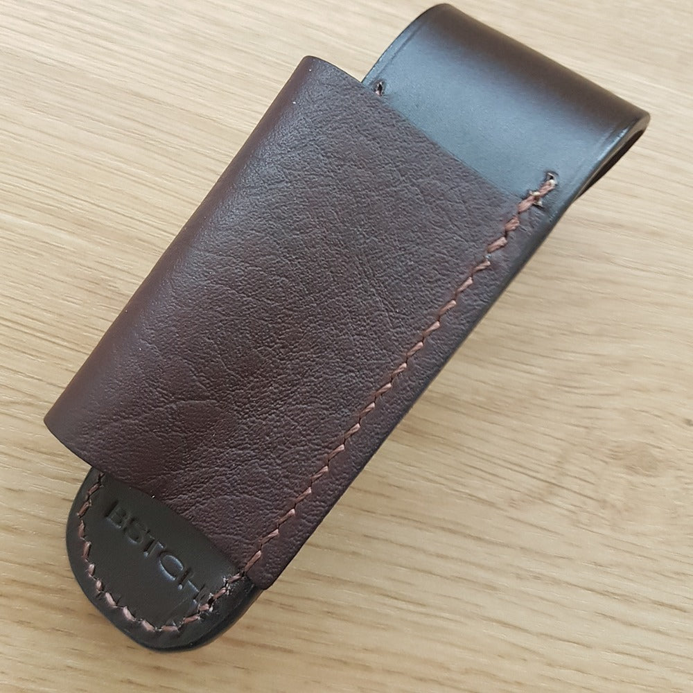 Pouch - Horizontal Lay With Clip - Suits Trapper Style Knives