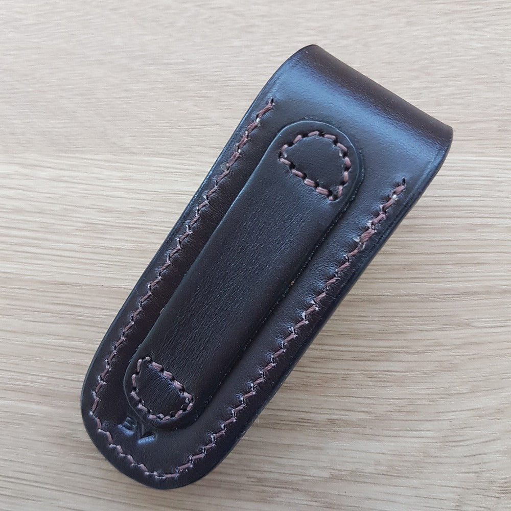 Pouch - Vertical Lay With Clip - Suits Medium Stockman Style Knives