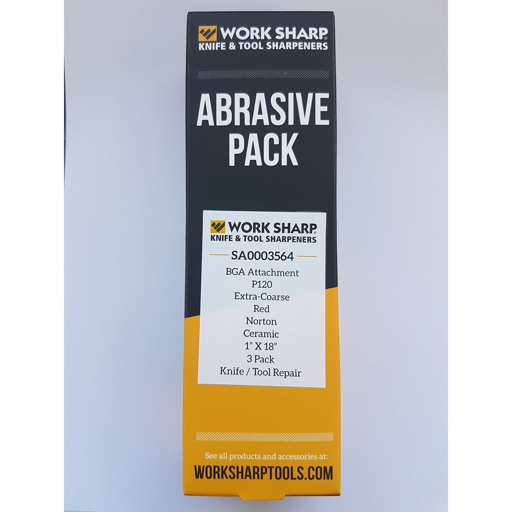 Work Sharp SA0003564 P120 Ceramic Belt Pack 3 Suits Ken Onion Blade Grinder Attachment