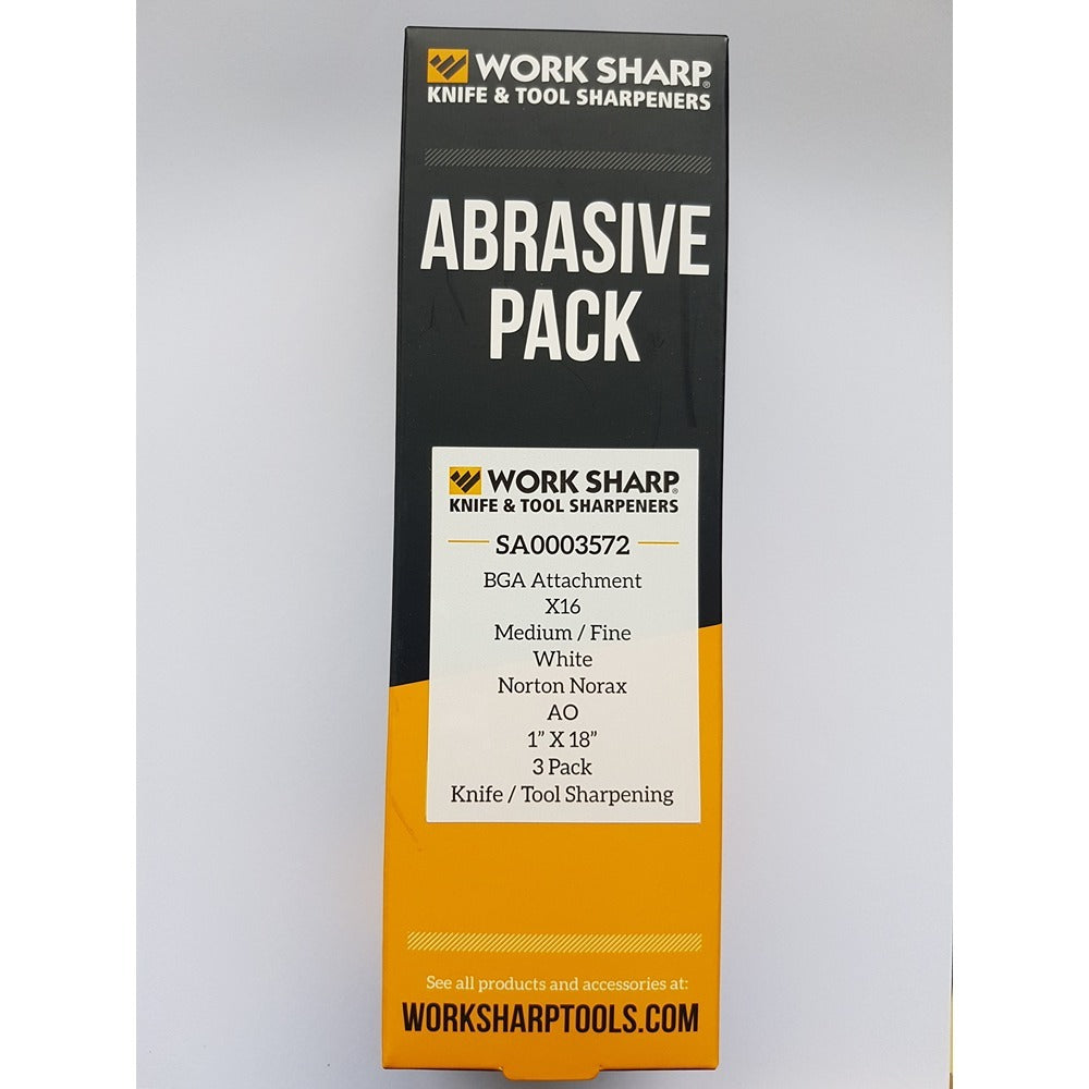 Work Sharp SA0003572 X16 (1200 Grit) Belt Pack 3 Suits Ken Onion Blade Grinder Attachment