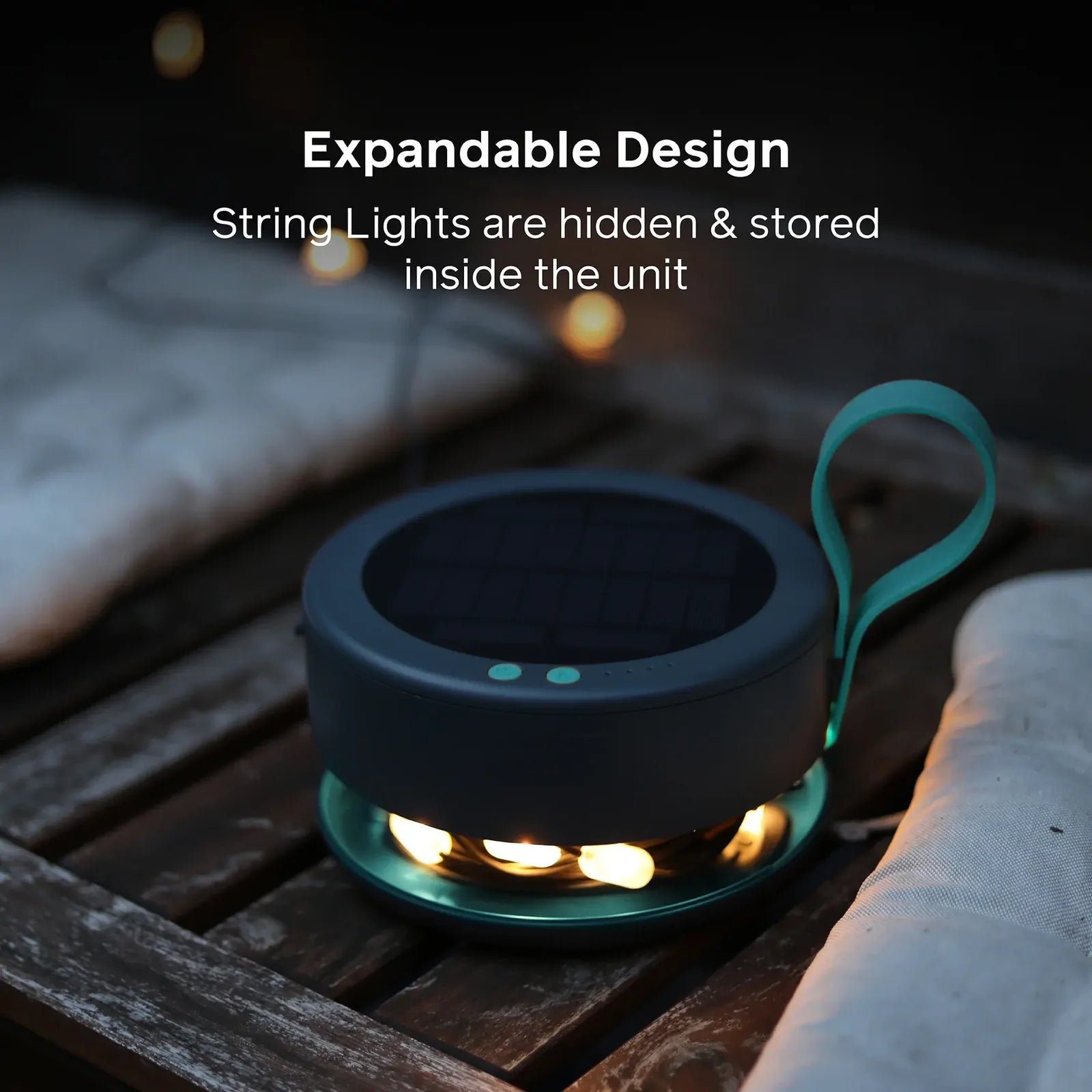 Solar String Lights: 44' White