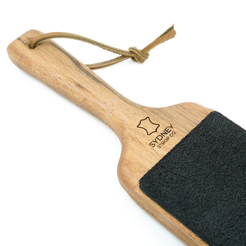 Double-Sided Paddle Strop - Black Cow Leather