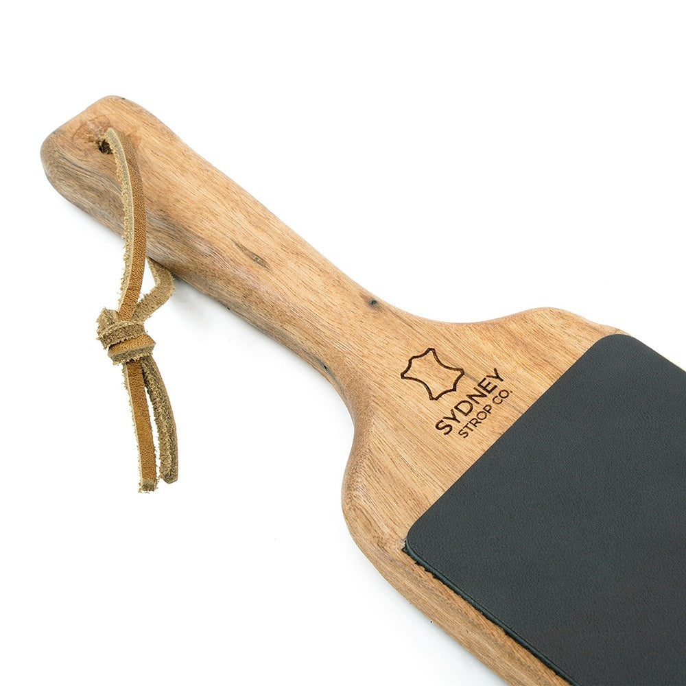 Double-Sided Paddle Strop - Black Cow Leather