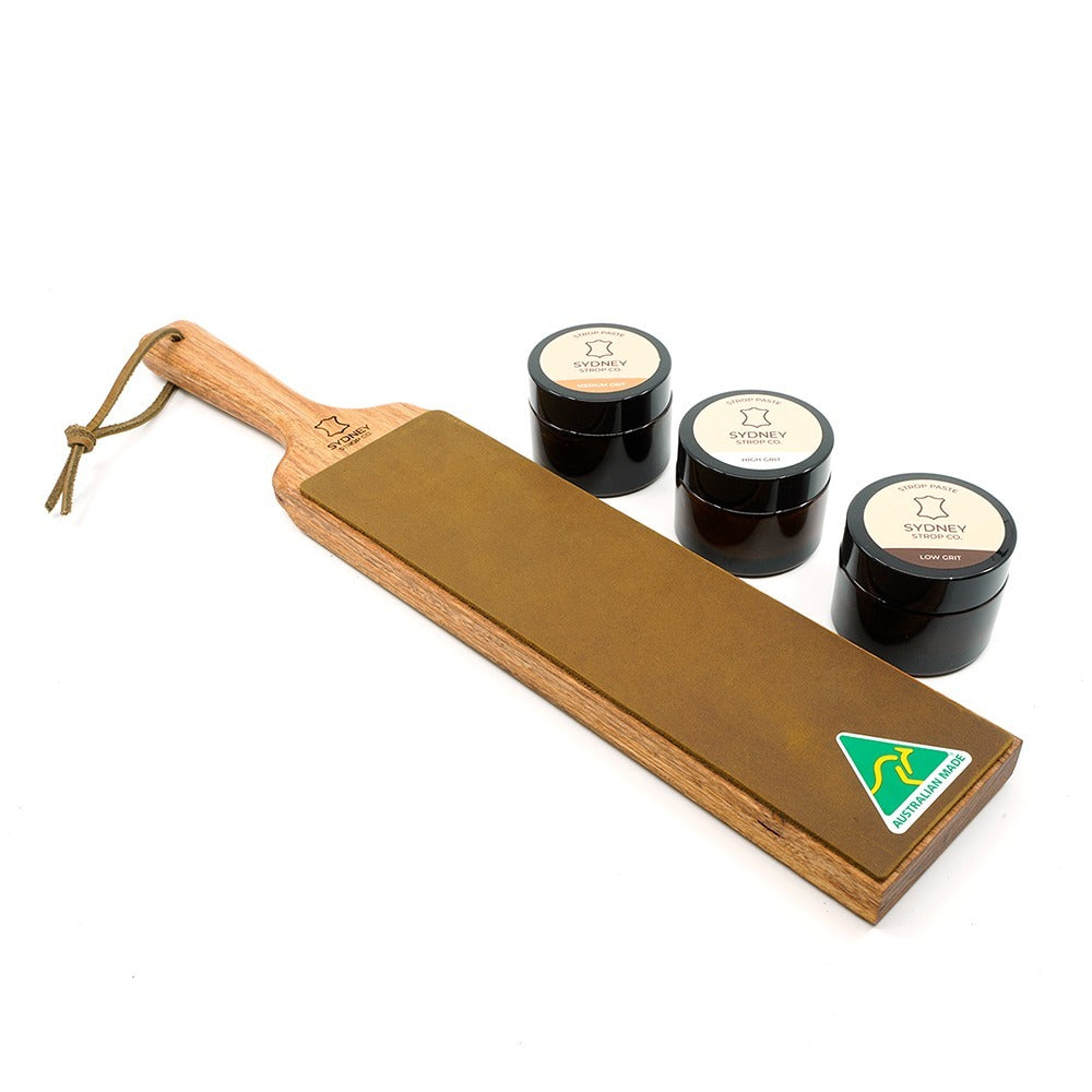 Double-Sided Paddle Strop - Brown Cow Leather