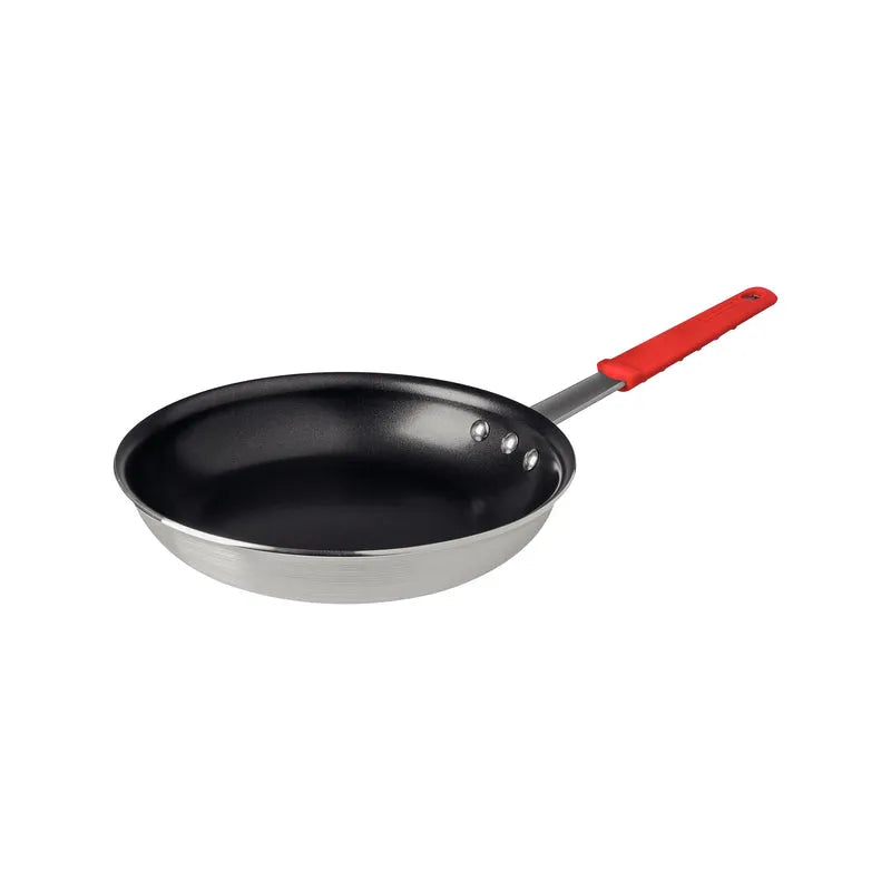 PROFESSIONAL ALUMINUM NONSTICK RESTAURANT FRY PAN 25CM - RED HANDLE