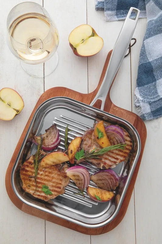 GRANO TRIPLY CLAD STAINLESS STEEL SKILLET 28CM