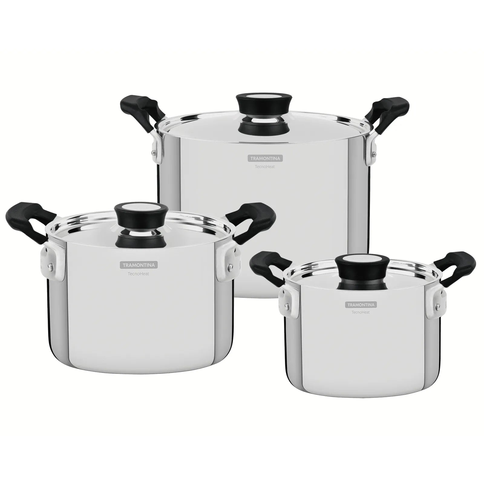 GRANO COMPACT 3PC TRIPLY CLAD COOKWARE SET